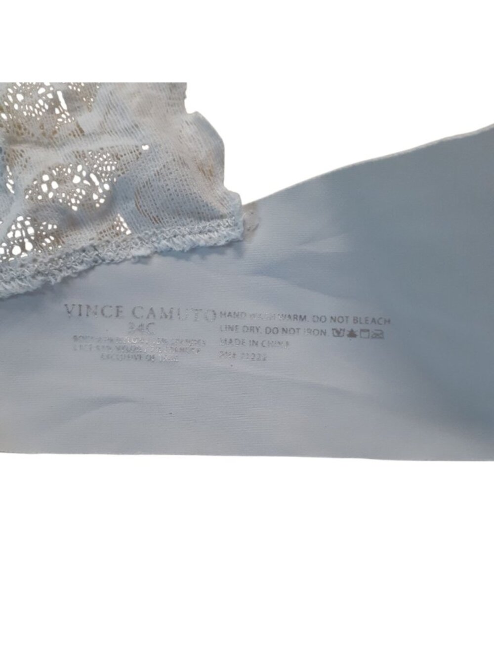 Vince Camuto Push Up Bra Womens Size 34C Gray Underwired Adjustable Strap - Picture 4 of 5